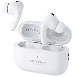 Vention Auriculares Bluetooth Echo Lite E11 con Estuche de Carga, Autonomía 6h, Blancos